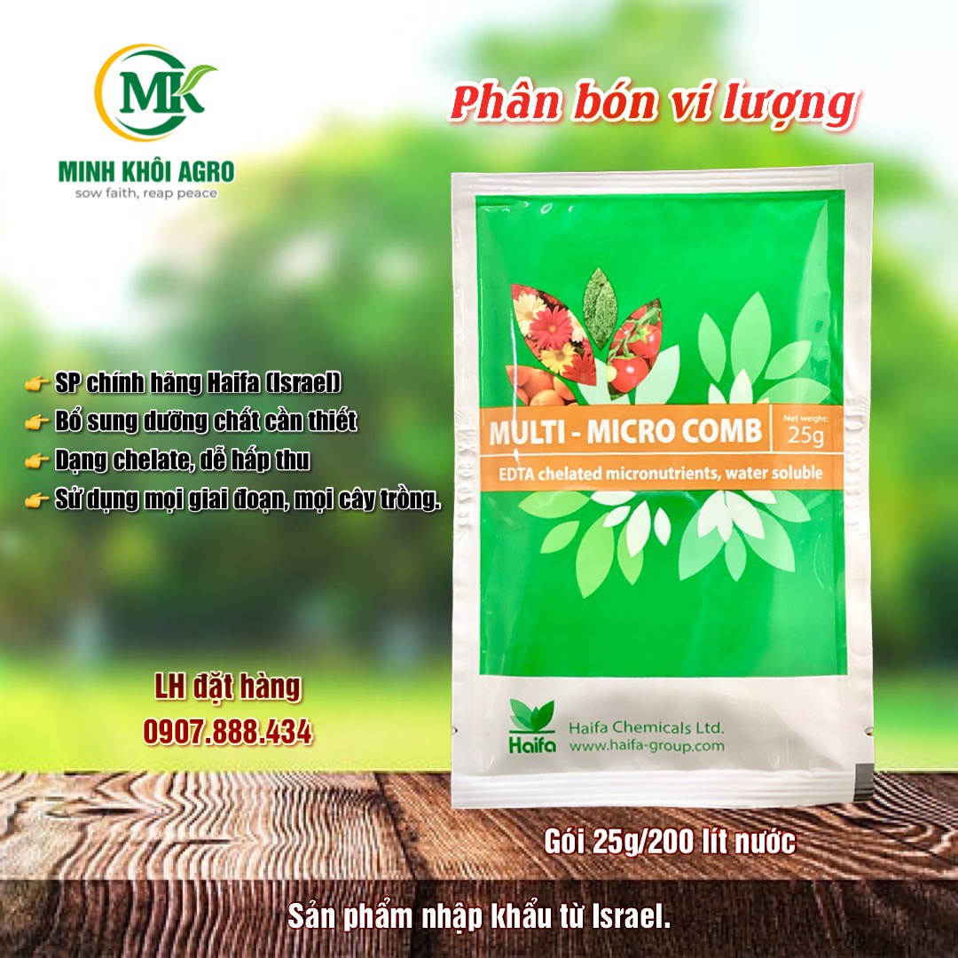 Phân bón vi lượng Multi-Micro Comb (Combi Haifa) - Gói 25g
